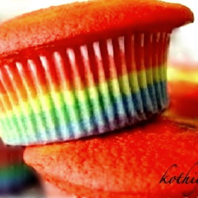 Rainbow Cup Cake