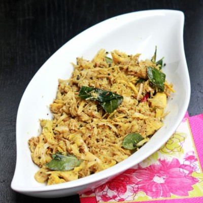 Idichakka Thoran Recipe – Idinchakka Thoran Recipe – Tender Jack Fruit Stir Fry