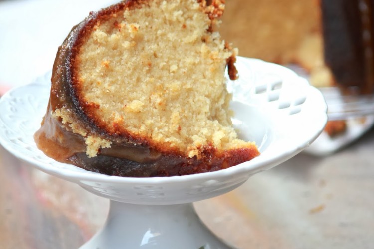 Caramel Pound Cake with Caramel Icing